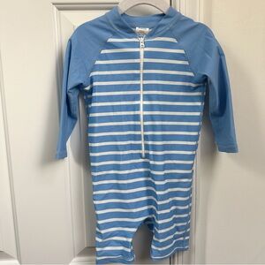 Rugged butts blue rash guard swimsuit 18-24m